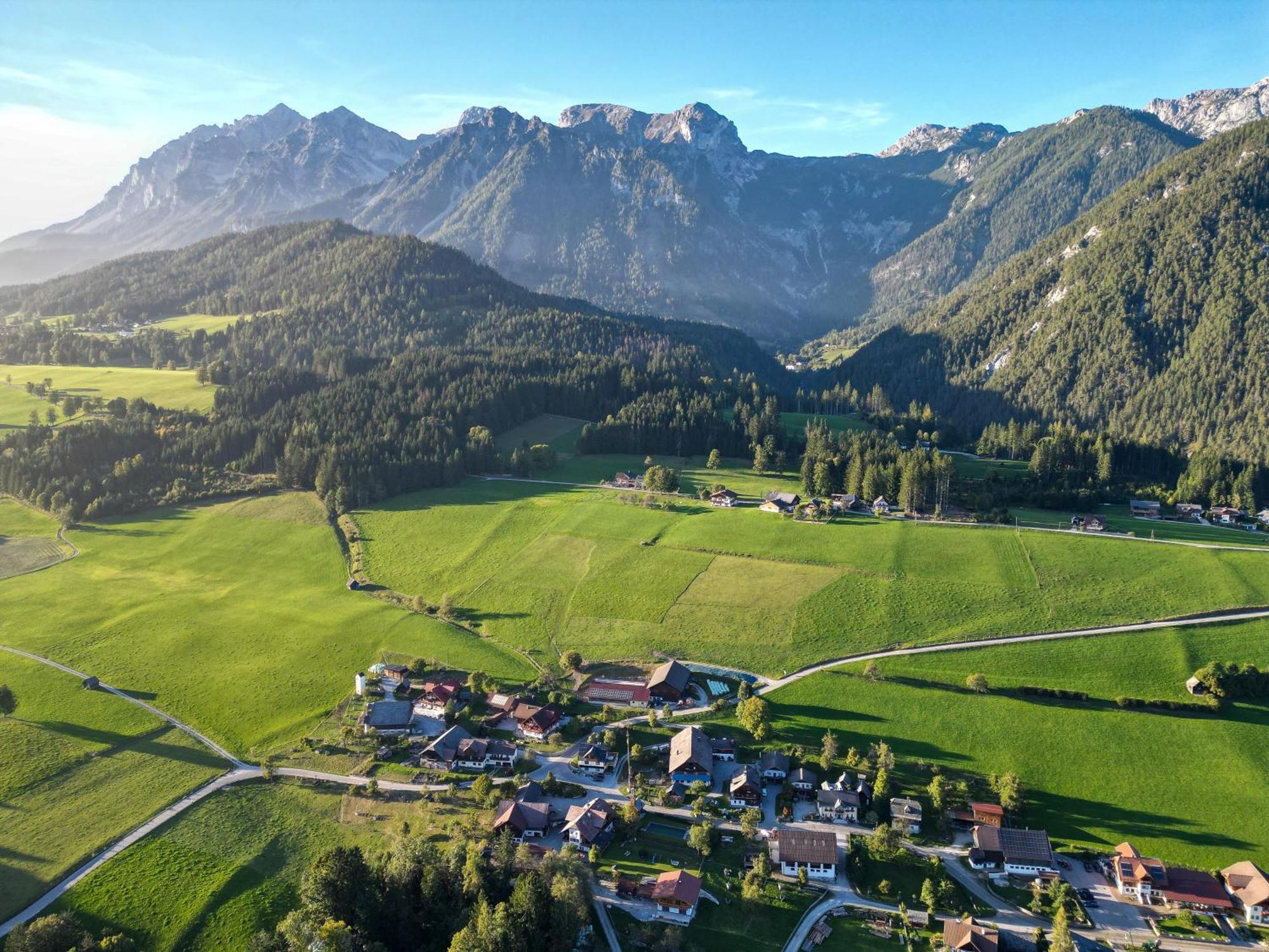 Linarhof Apartment Urlaub Am Bio Bauernhof Haus im Ennstal Exteriér fotografie